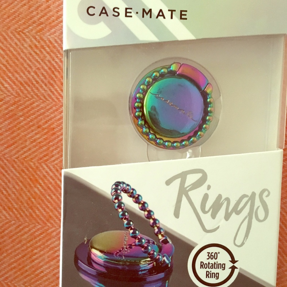 NIB Case-Mate Ring iridescent dotted